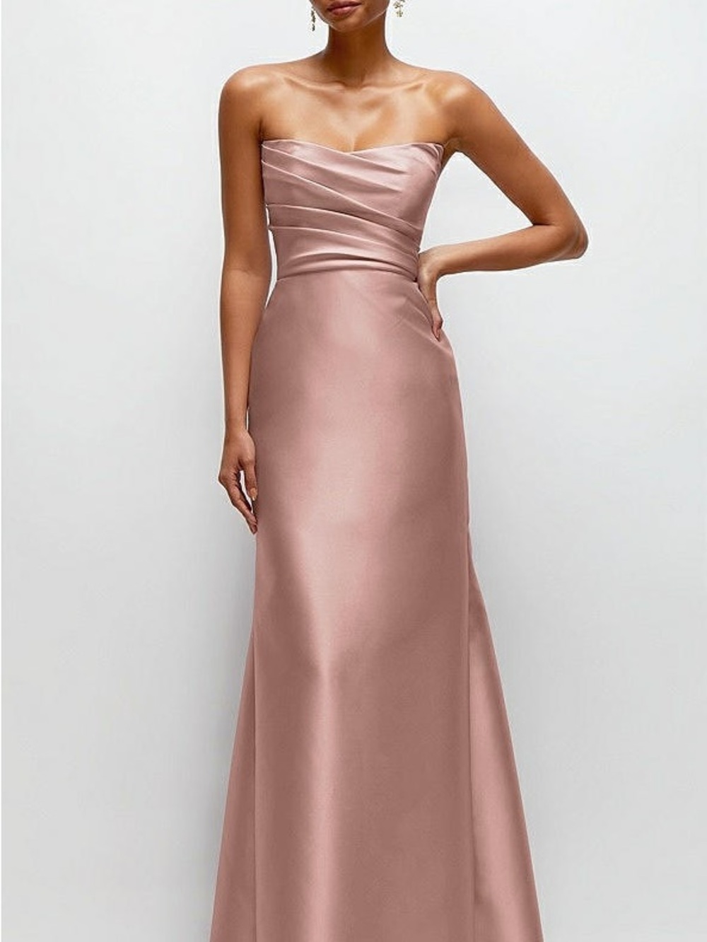 Alfred Sung Strapless Dress - Neu Nude